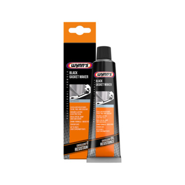 A tube of black gasket maker and its tube