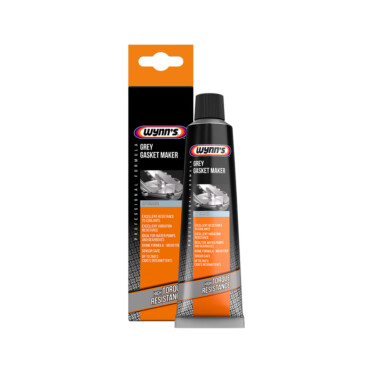 A tube of grey gasket m